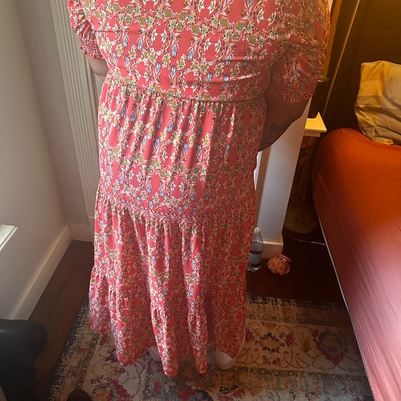 Max Studio London Floral Midi Dress - Size 2X - Picture 6 of 7